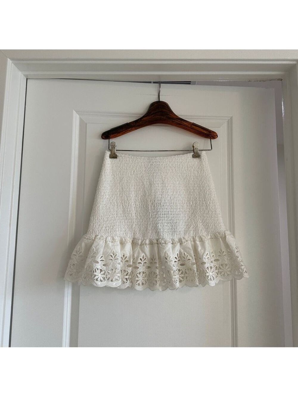 Farm Rio White Richelieu Mini Skirt - Picture 3 of 8